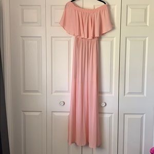 Show me your Mumu off the shoulder dress